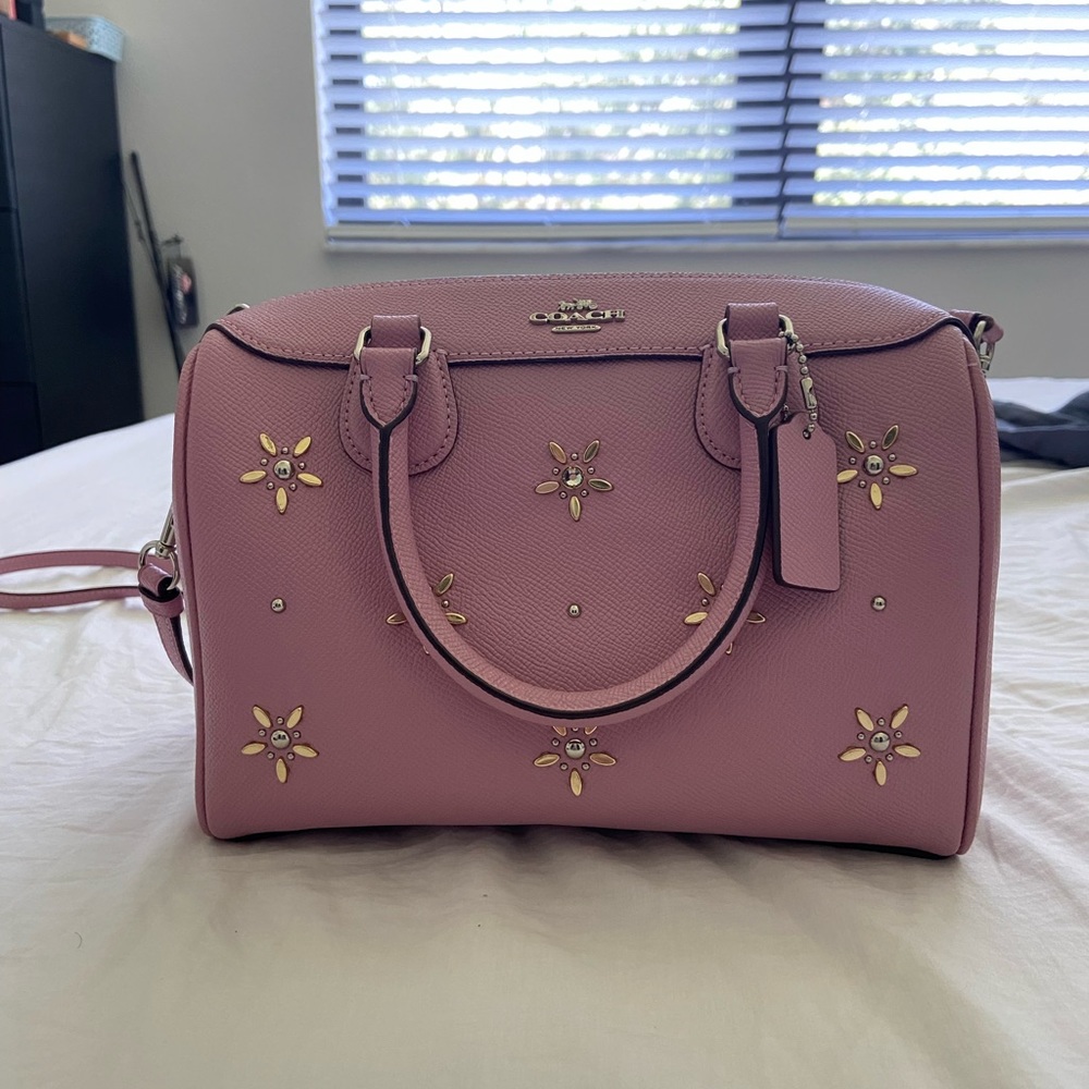 Pink Mini Coach Bennett Satchel
